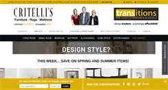 Desktop Screenshot of critellifurniture.com